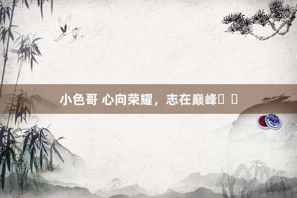 小色哥 心向荣耀,志在巅峰⛰️