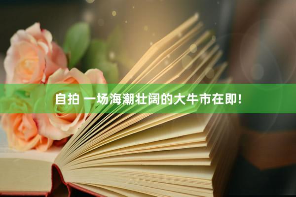 自拍 一场海潮壮阔的大牛市在即!